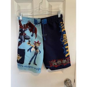 Vintage 1996 Yu-Gi-Oh! Boys Sz 6-7 Bathing Suit Swim Trunks Shorts Shonen